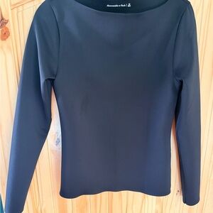 Abercrombie & Fitch Classic Black Long Sleeve Top